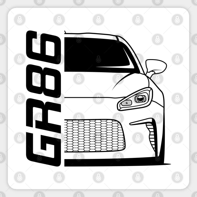 JDM GR86 Front Sticker by GoldenTuners